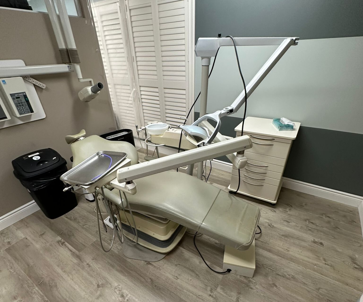 A finished operatory on the new floor.