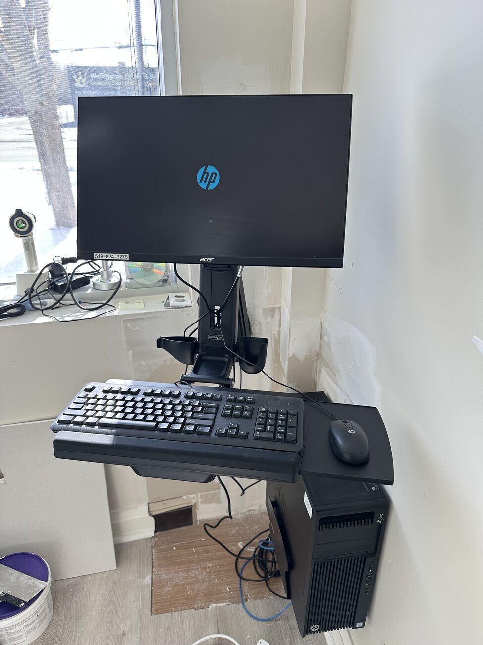 PAN machine workstation mount is almost done.