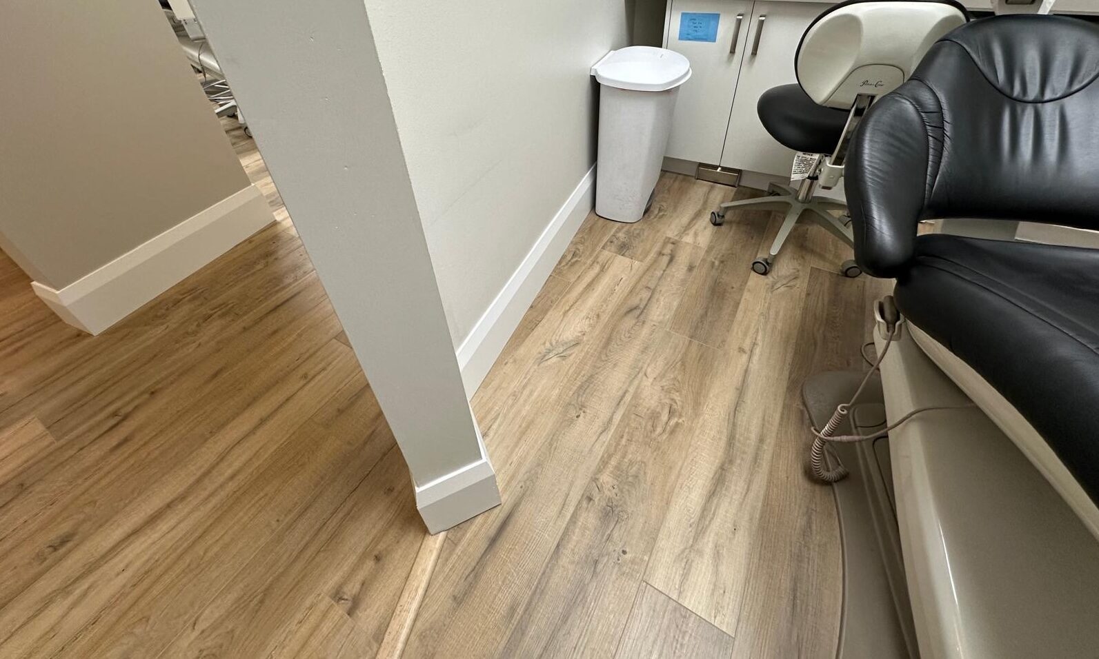 Another completed operatory with the new seamless flooring.