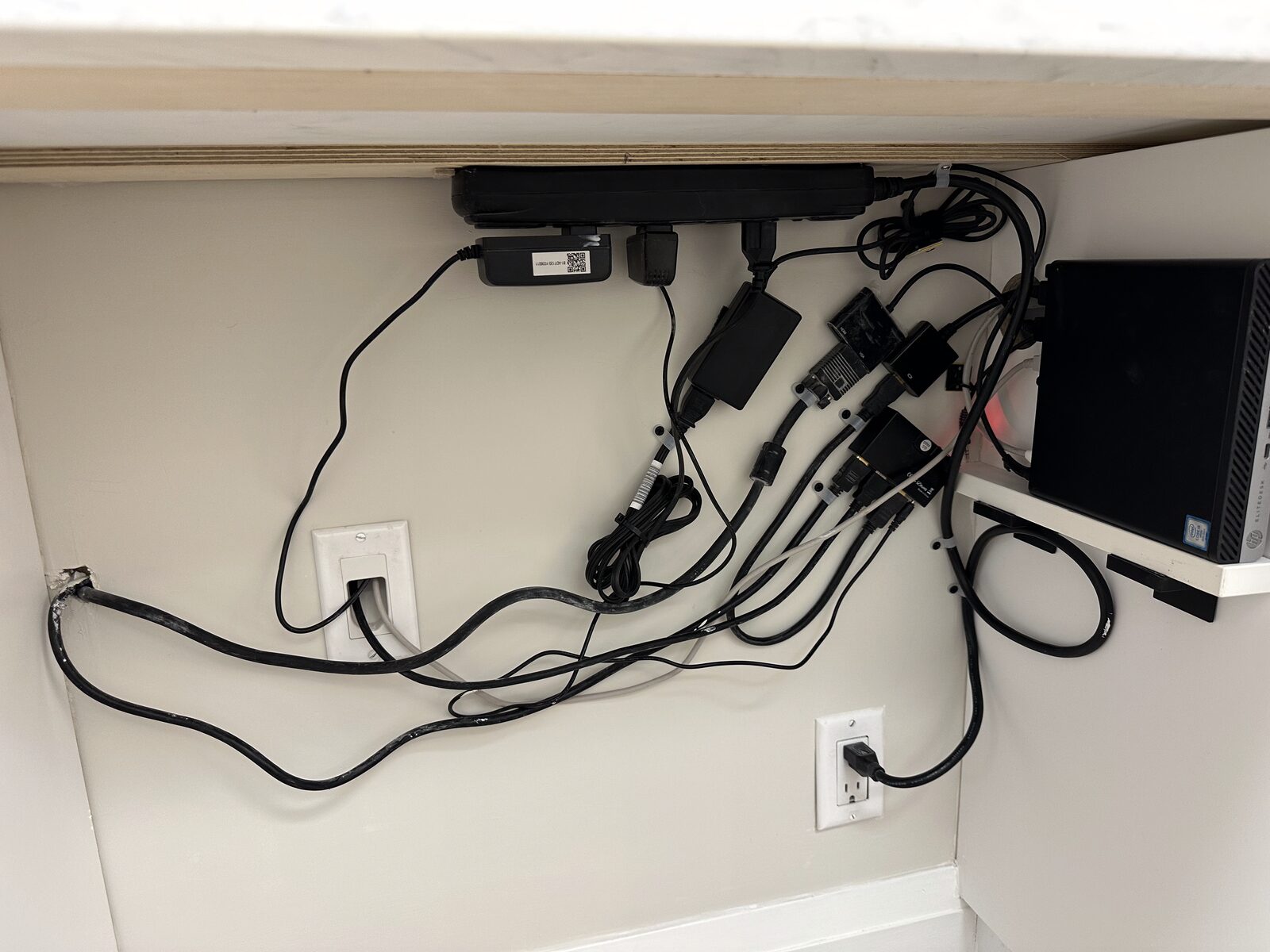 Sometimes all you can do is set the cable web to flow in one direction